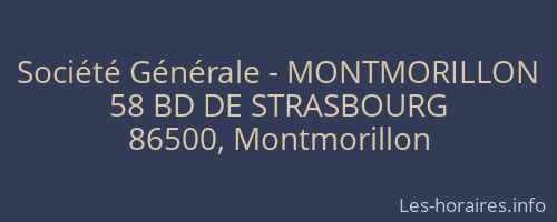 Société Générale - MONTMORILLON 