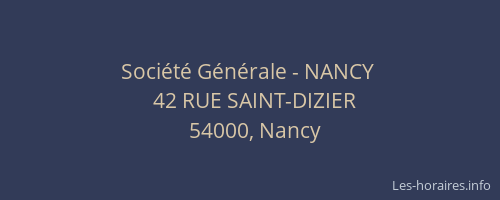 Société Générale - NANCY 