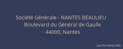 Société Générale - NANTES BEAULIEU 