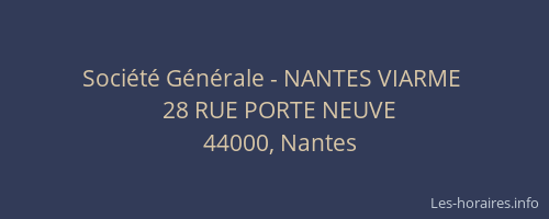 Société Générale - NANTES VIARME 