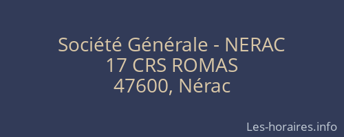 Société Générale - NERAC 