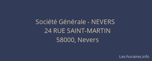 Société Générale - NEVERS 
