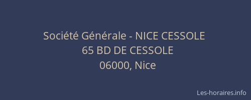 Société Générale - NICE CESSOLE 
