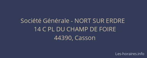 Société Générale - NORT SUR ERDRE 