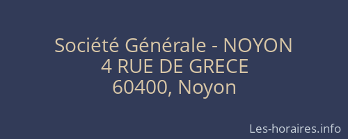 Société Générale - NOYON 