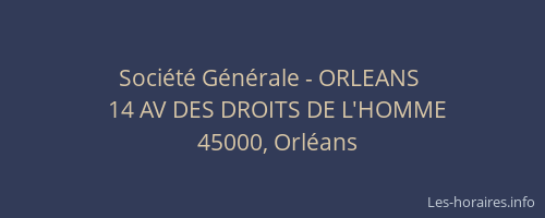 Société Générale - ORLEANS 