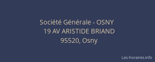 Société Générale - OSNY 