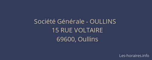 Société Générale - OULLINS 
