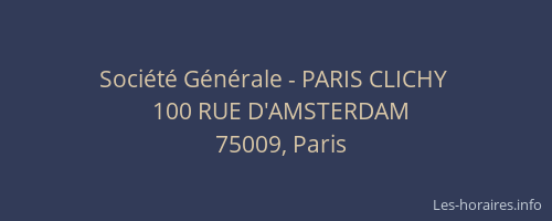 Société Générale - PARIS CLICHY 