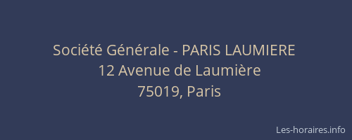 Société Générale - PARIS LAUMIERE 