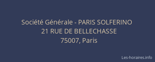 Société Générale - PARIS SOLFERINO 