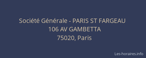 Société Générale - PARIS ST FARGEAU 