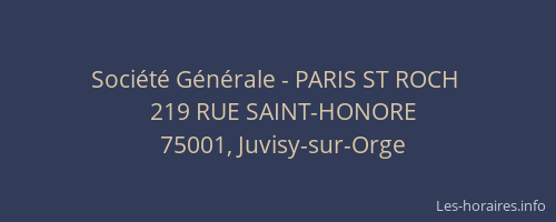 Société Générale - PARIS ST ROCH 