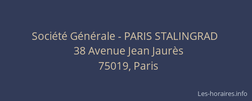 Société Générale - PARIS STALINGRAD 