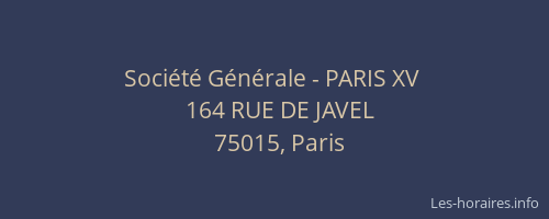 Société Générale - PARIS XV 