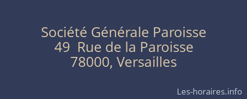 Société Générale Paroisse