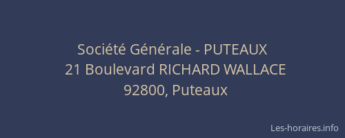 Société Générale - PUTEAUX