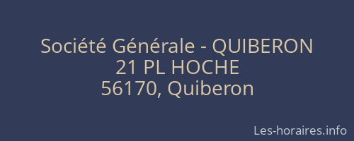 Société Générale - QUIBERON 