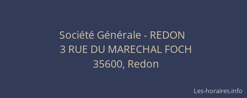 Société Générale - REDON 