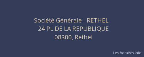 Société Générale - RETHEL 