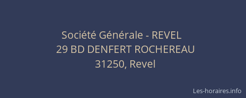 Société Générale - REVEL 