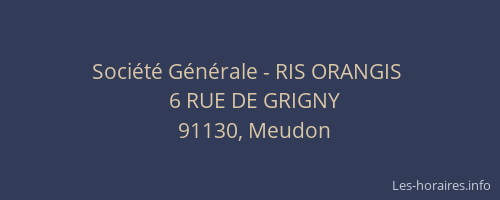 Société Générale - RIS ORANGIS 
