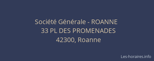 Société Générale - ROANNE 