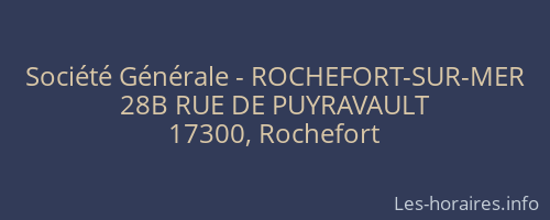 Société Générale - ROCHEFORT-SUR-MER 