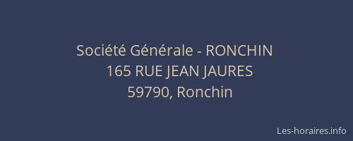 Société Générale - RONCHIN 