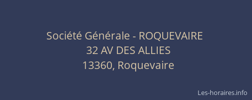 Société Générale - ROQUEVAIRE 