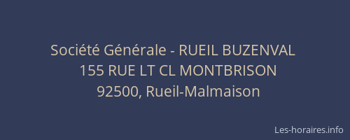 Société Générale - RUEIL BUZENVAL 