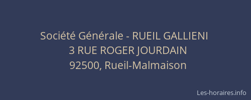 Société Générale - RUEIL GALLIENI 