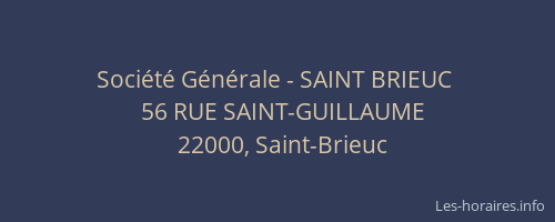 Société Générale - SAINT BRIEUC 