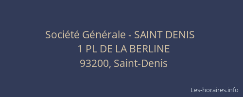 Société Générale - SAINT DENIS 
