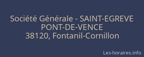 Société Générale - SAINT-EGREVE 