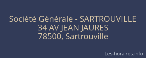 Société Générale - SARTROUVILLE 