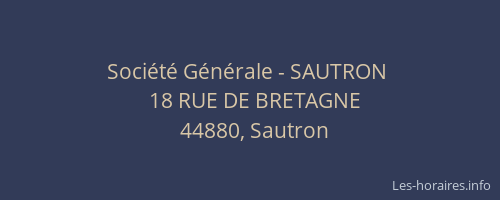 Société Générale - SAUTRON 