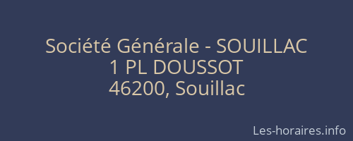 Société Générale - SOUILLAC 