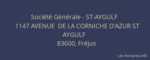 Société Générale - ST-AYGULF 