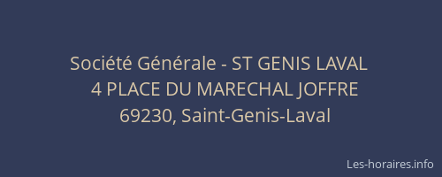 Société Générale - ST GENIS LAVAL 