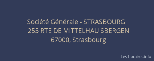Société Générale - STRASBOURG 