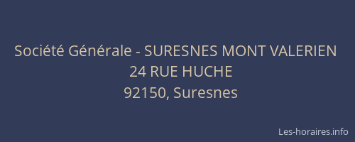 Société Générale - SURESNES MONT VALERIEN 