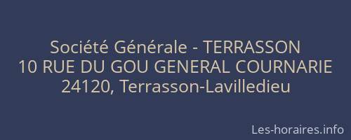 Société Générale - TERRASSON 