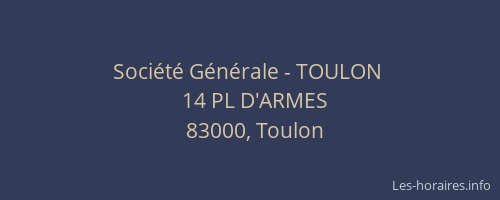 Société Générale - TOULON 