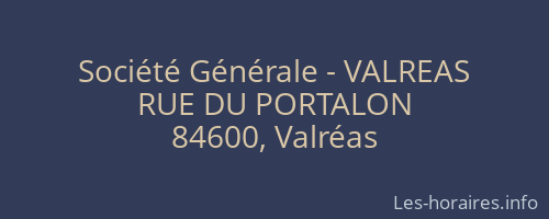 Société Générale - VALREAS 