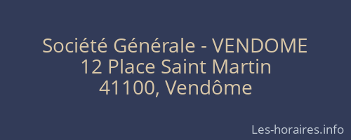 Société Générale - VENDOME 