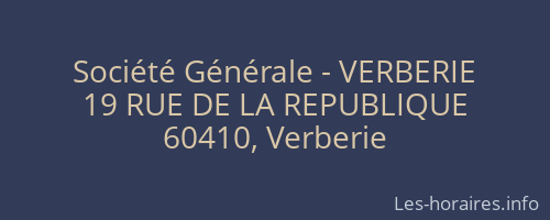 Société Générale - VERBERIE 