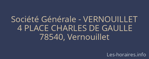 Société Générale - VERNOUILLET 