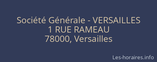 Société Générale - VERSAILLES 