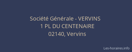 Société Générale - VERVINS 